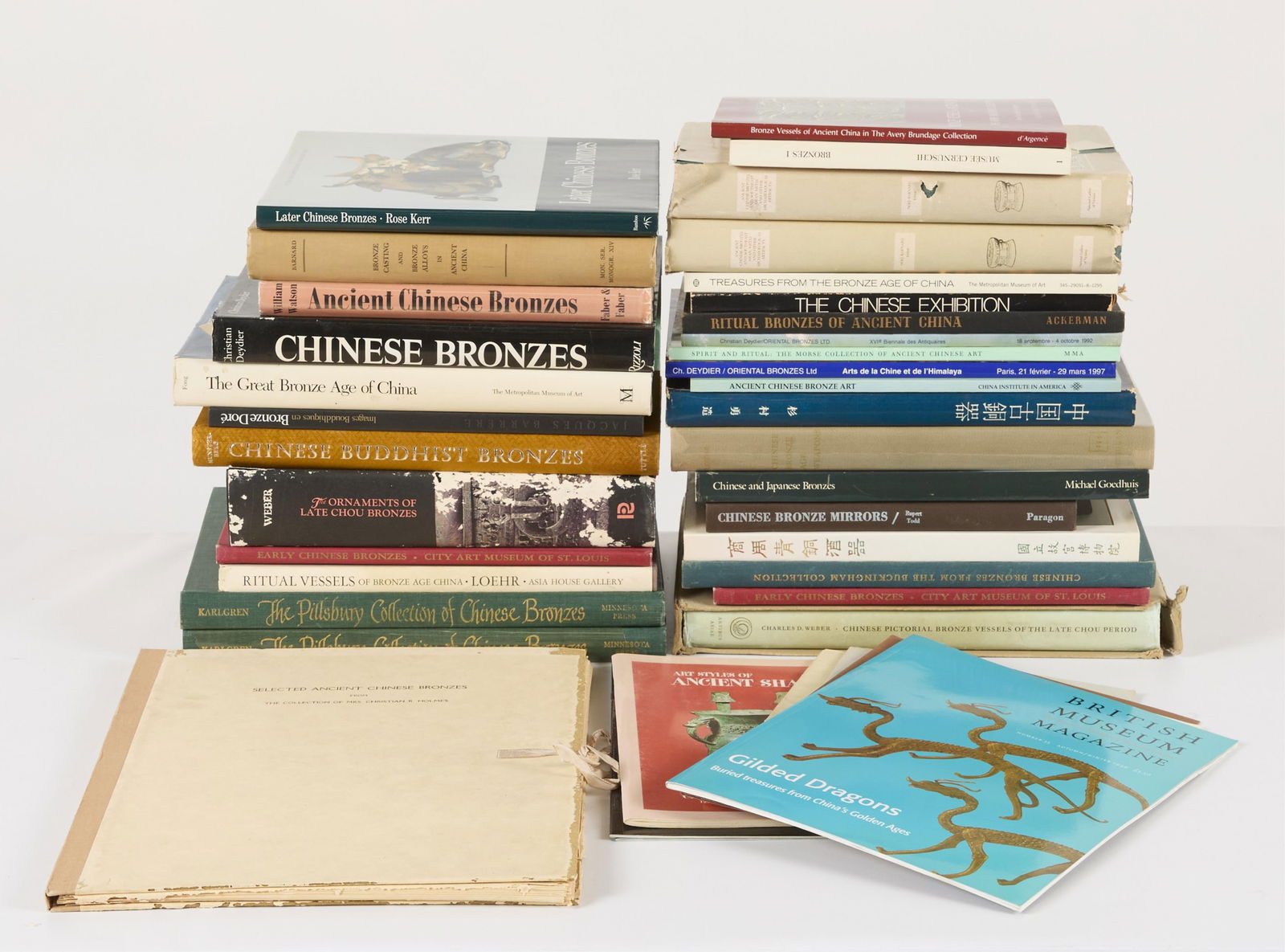 Group of Chinese Bronze Artwork Books (1 of 2)