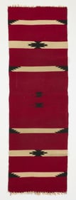 Southwest New Mexican Chimayo Runner Rug 5'x1'6"