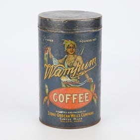 Wampum Early Collector's Coffee Tin