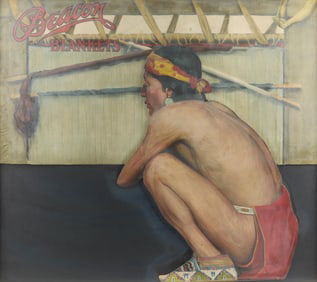 Beacon Blankets Native American Advertisement