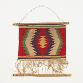 Navajo Germantown Wool Loom Model Sampler Textile