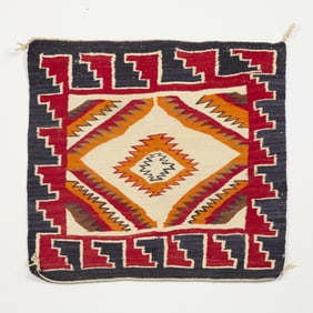 Dine Navajo Wool Transitional Textile 2'7"x2'3"
