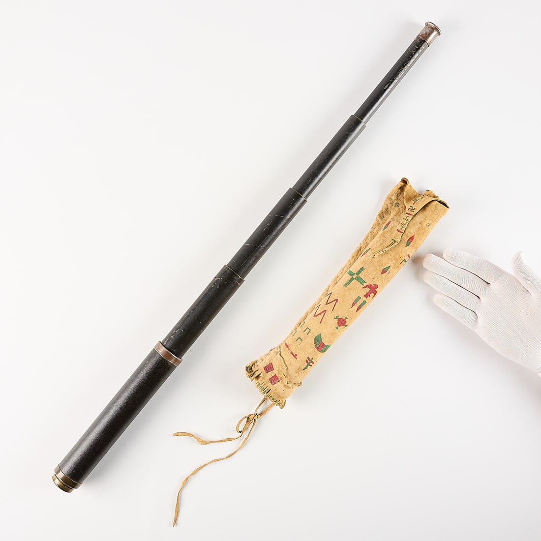 Native American Style Hide Case w/ Telescope (1 of 7)