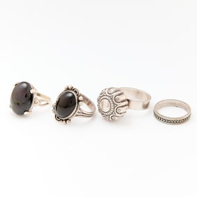 Group 4 Sterling Rings