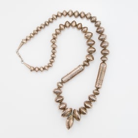 Sterling Navajo Pearls Saucer Beads
