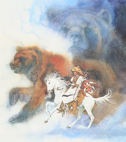 Bev Doolittle "2 Bears of the Blackfeet" S/N Print