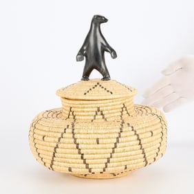 Annie Uttuqi Cookie & Paul Kavik Basket