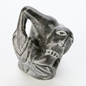 Inuit Shaman Stone Carving