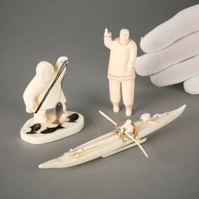 Group 3 Inuit Sculptures