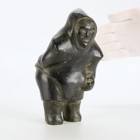 Inuit Soapstone Figure George Tataniq