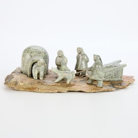 J. Ayck Inuit Igloo Scene