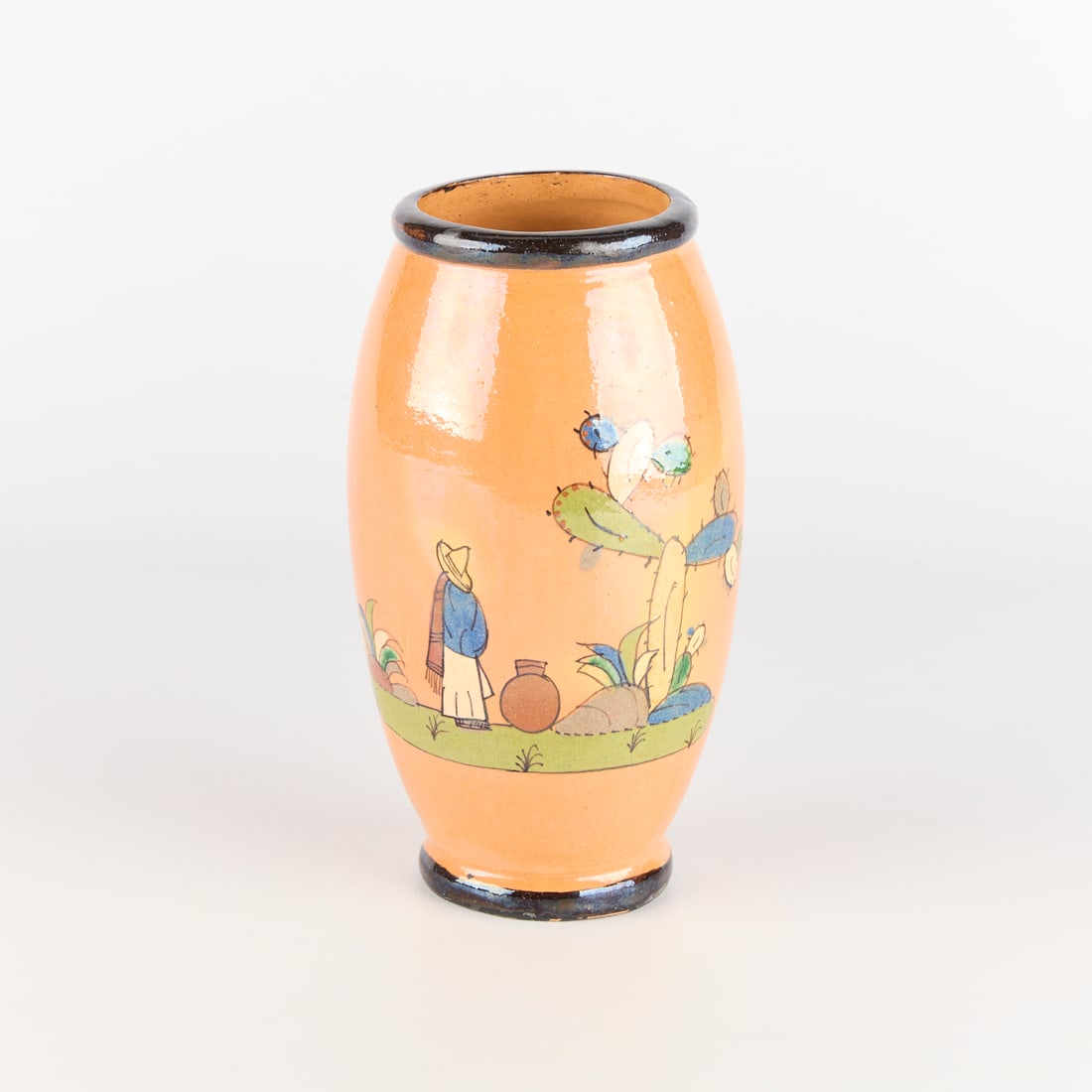Vintage Mexican Tlaquepaque Pottery Jar Vase (1 of 6)