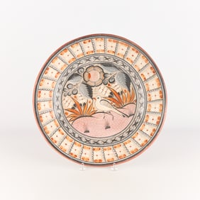 Lrg Mexican Petatillo Pottery Charger