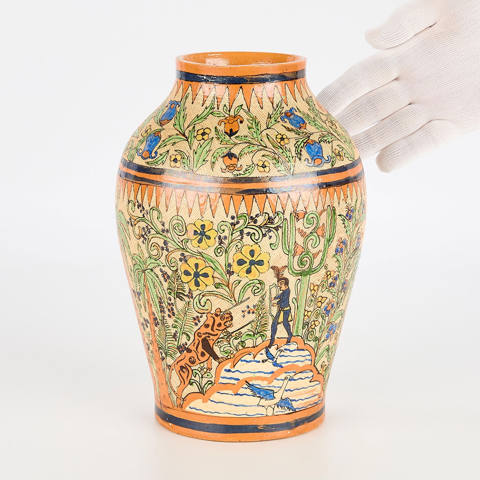 Lrg Attr. B. Lucano Diaz Petatillo Pottery Vase (1 of 6)