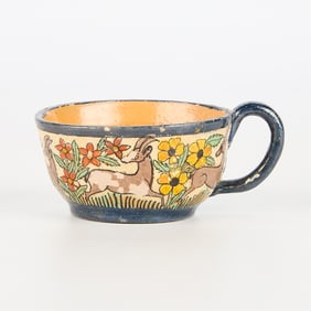 Tomas Lucano Diaz Mexican Petatillo Pottery Teacup
