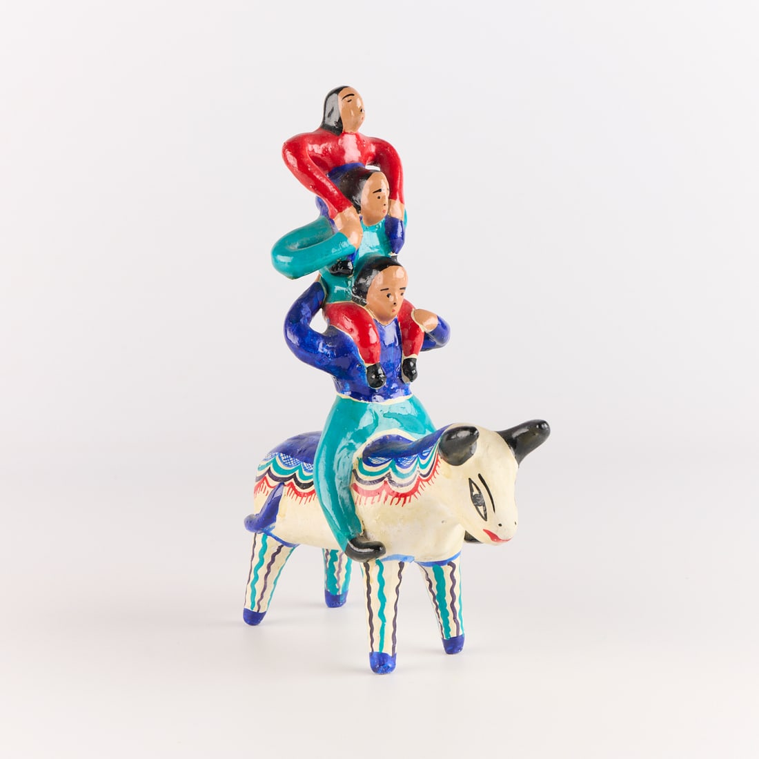 Style of Heron Martinez Ceramic Acrobat Sculpture (1 of 5)