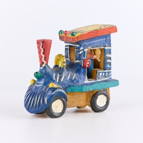 Candelario Medrano Tonala Folk Art Pottery Train