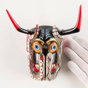 Juan Horta Castillo Wood Diablo Devil Snake Mask