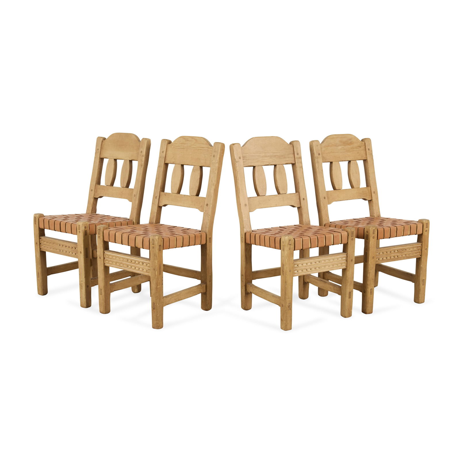 Set 4 Southwestern Spanish Colonial Dining Chairs (1 of 5)