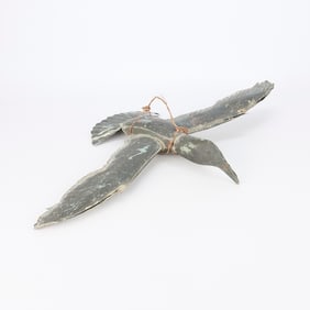 Folk Art Metal Bird Sculpture