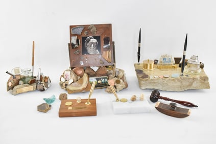 U.S. Civil War & Abraham Lincoln Related Artifact Desk Decor Pen Holders