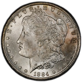 1884-CC Morgan Silver Dollar PCGS MS64
