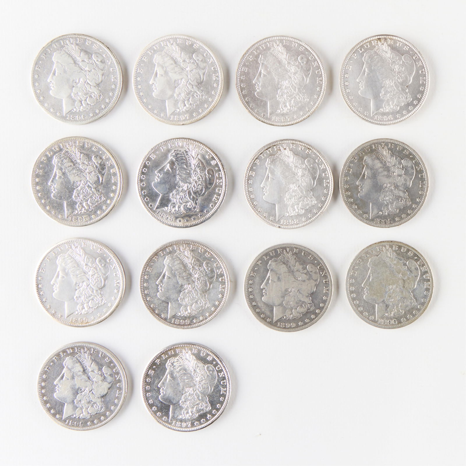 Grp 14 1896-1899 Morgan Silver Dollars (1 of 2)