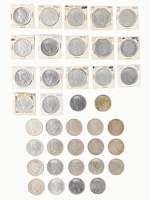 38 Silver Peace Dollars