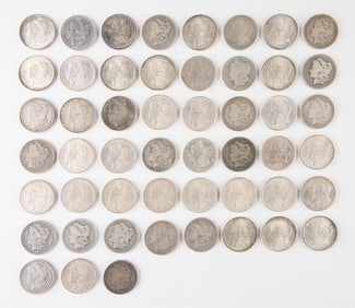 52 Morgan Silver Dollars