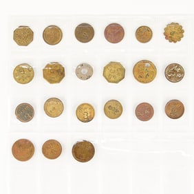 21 Civil War Era 3 Cent Trade Tokens