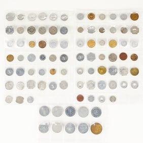 89 Vintage Assorted 3 Cent Trade Tokens