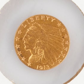 1913 $2.50 Indian Head Gold Coin