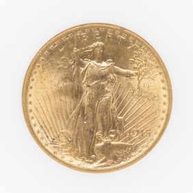 1915-S $20 Gold Saint-Gaudens Coin NGC MS64