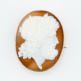 9ct Yellow Gold Shell Cameo