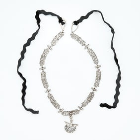 Silver & Paste Saint-Esprit Necklace