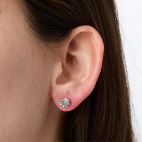 18k White Gold Diamond Studs - 1.98 ctw