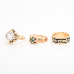 3 Gold Rings