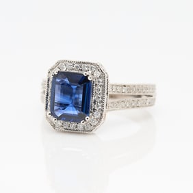 Hana 18k Sapphire & Diamond Ring