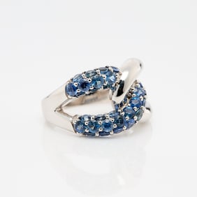 Oscar Friedman 14k Sapphire Ring