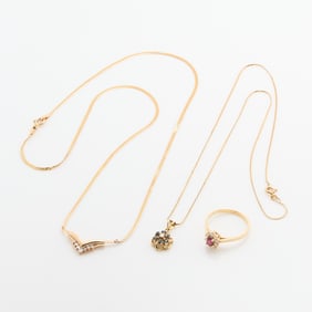 3 Pcs 14k Gold Jewelry