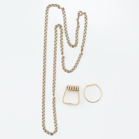 3 Pieces Gold Jewelry