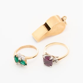 3 Pcs Gold Jewelry