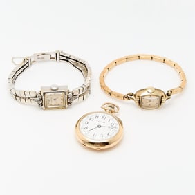 3 Gold Ladies Watches