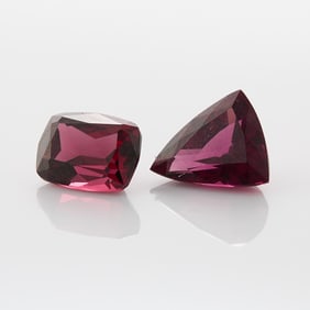 2 Rhodalite Garnets 6.70 Ctw