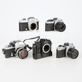 Group of Nikon Cameras & Lenses