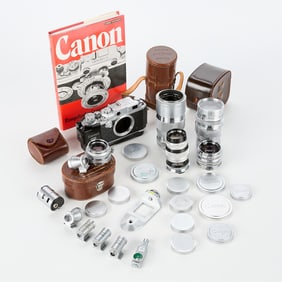 Canon IVSb Film Camera w/ 4 Lenses