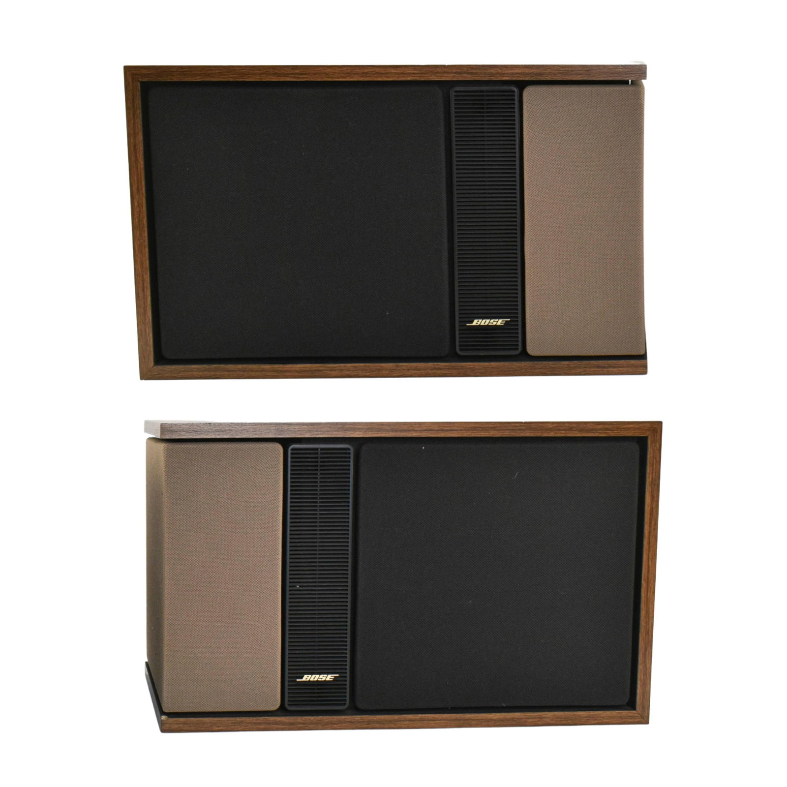 Pair Bose 301 Series II Speakers: Bose, United States. Pair 301 series II speakers. Cord not included. Serial number 601072.Height: 10 1/2 in x width: 17 in x depth: 9 1/2 in.
