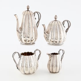Bradbury & Sons Sheffield Plate Tea Set