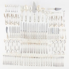 106 Pcs Towle Sterling "King Richard" Flatware