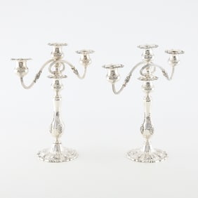 Pair Reed & Barton Sterling Francis I Candelabras